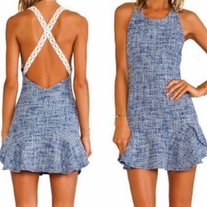 Lovers+Friends Tweed Flare Dress‎ Size XS
